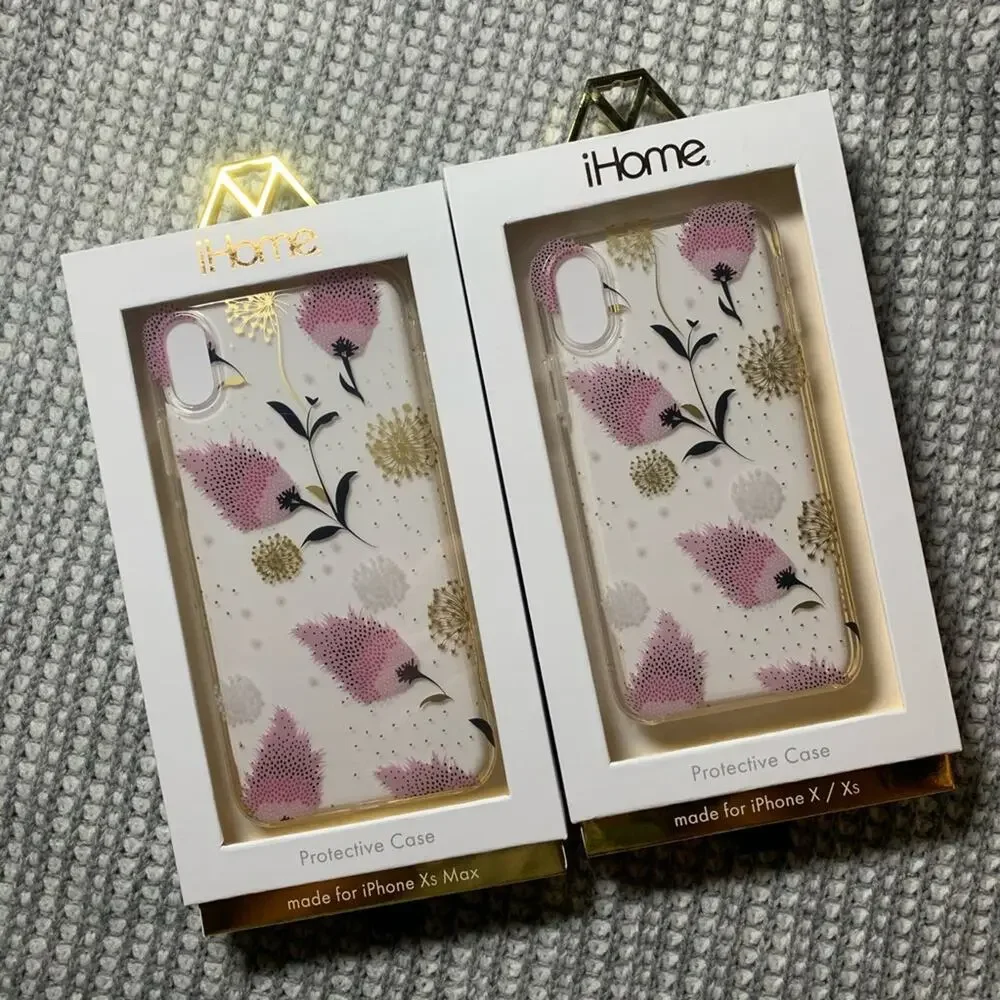 iPhone X/XS/XS Max gold foil plastic phone case